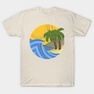 striped landscape 001 T-Shirt